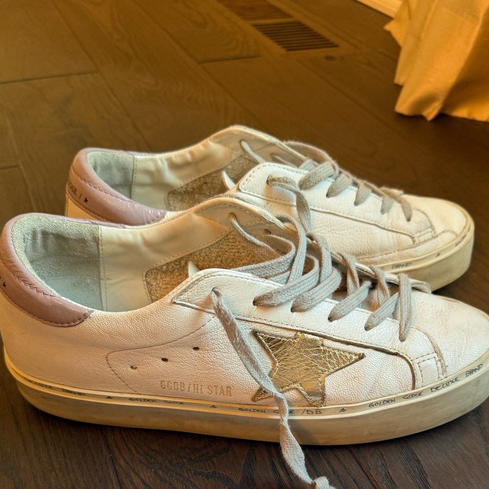 Golden Goose Hi Star Lilac/Gold